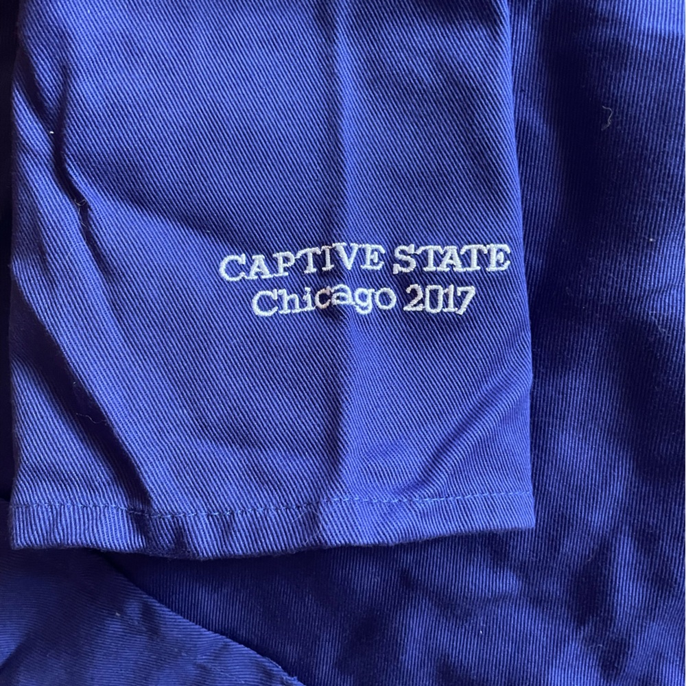 Newlyn Smock. Royal Blue. 100% cotton. - Picture 6 of 9